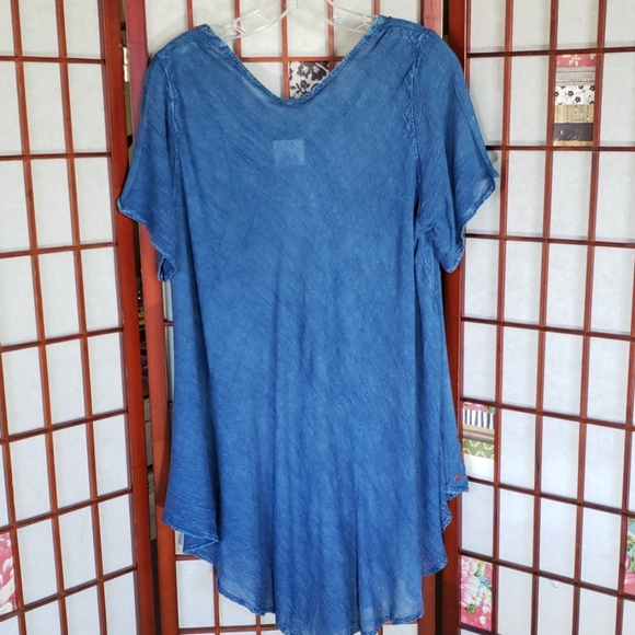 Embroidered boho hippie one size top - Picture 4 of 5